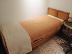 Houten bed, Huis en Inrichting, Slaapkamer | Bedden, Ophalen, Gebruikt, 90 cm, Eenpersoons