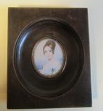 Antiek handgeschilderd miniatuur portret dame /12, Antiek en Kunst, Verzenden