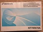 Manuel d'utilisation original de la Honda NT700V/VA, Envoi