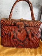 Authentieke vintage handtas in krokodillenleer, Ophalen of Verzenden, Gebruikt, Handtas