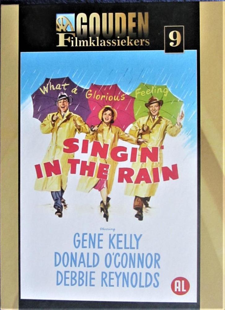 DVD MUSICAL MET BOEKJE- SINGIN IN THE RAIN  (GENE KELLY E.A., Cd's en Dvd's, Dvd's | Komedie, Zo goed als nieuw, Overige genres