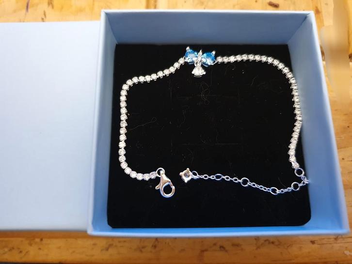 Bracelet argt 925 papillon bleu ciel, Bijoux, Sacs & Beauté, Colliers, Argent, Bleu, Enlèvement ou Envoi