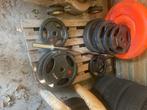Halter schijven, Sport en Fitness, Fitnessmaterialen, Ophalen, Zo goed als nieuw, Benen, Halterschijven