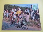 wielerkaart 1969  tour lucien  van impe eddy merckx  signe, Comme neuf, Envoi