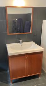 Meuble de salle de bain - lavabo - miroir, Huis en Inrichting, Ophalen, Gebruikt, 50 tot 100 cm, Minder dan 100 cm