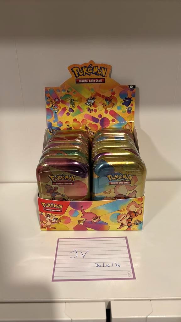 151 mini tin display (unsealed), Hobby en Vrije tijd, Verzamelkaartspellen | Pokémon, Zo goed als nieuw, Ophalen of Verzenden