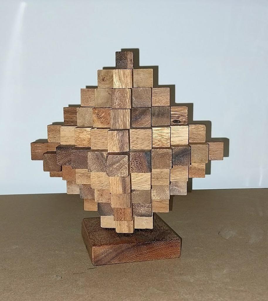 Prachtige grote houten puzzel, Antiek en Kunst, Ophalen of Verzenden