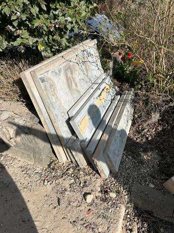 Dorpels - blauwsteen diverse maten, Tuin en Terras, Tegels en Klinkers, Ophalen, Gebruikt