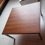 Vintage salontafel bijzettafel 60x60cm en 32cm hoog, Huis en Inrichting, Tafels | Bijzettafels, Vierkant, 55 tot 75 cm, Ophalen