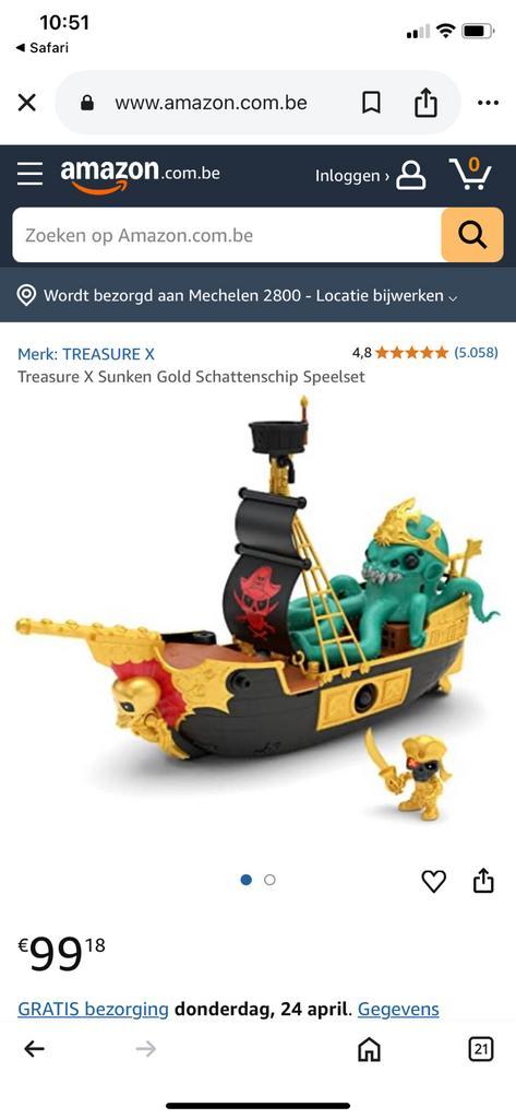 Treasure X Sunken Gold Schattenschip, Kinderen en Baby's, Speelgoed | Actiefiguren, Nieuw, Ophalen of Verzenden