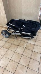 Tweeling kinderwagen, zwart, merk: Combi 2, Kinderen en Baby's, Buggy's, Ophalen, Gebruikt, Overige merken, Verstelbare rugleuning