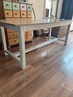 Massief eiken tafel, Huis en Inrichting, Ophalen, Zo goed als nieuw