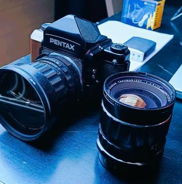 Pentax 67 MLU avec objectif 75 et 55 mm, Enlèvement, Utilisé, Reflex miroir, Pentax