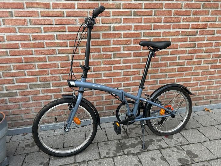 BTWIN Vouwfiets Fold 120 grijs, Fietsen en Brommers, Fietsen | Vouwfietsen, Gebruikt, Overige merken, Minder dan 14 inch, Totaal opvouwbaar