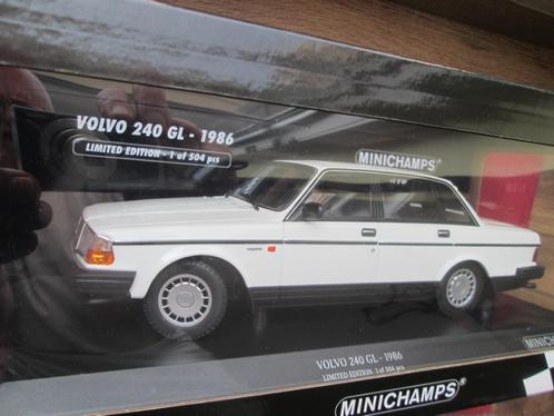 Volvo 240 GL weiß. Limit 504 Minichamps 1:18, Hobby en Vrije tijd, Modelauto's | 1:18, Zo goed als nieuw, Auto, MiniChamps, Ophalen of Verzenden