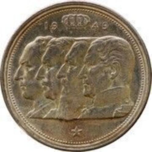 Munt 100 frank: 1949 beeltenissen van de eerste 4 koningen, Postzegels en Munten, Munten | België, Losse munt, Zilver, Zilver