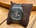 Stoere zwarte originele Replay GT horloge, Staal, Staal, Polshorloge, Ophalen of Verzenden