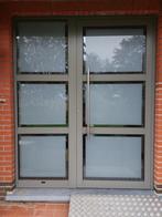 Voordeur met dubbele beglazing, Doe-het-zelf en Bouw, Deuren en Vliegenramen, Ophalen, 120 cm of meer, Glas, 200 tot 215 cm