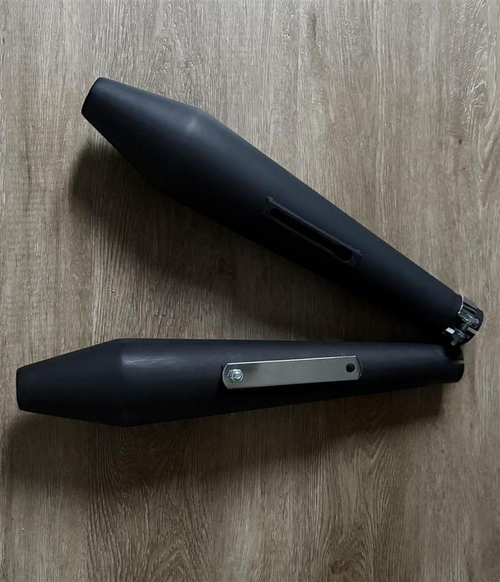 Zwarte Megaphone Dempers - Nergens goedkoper, Motoren, Accessoires | Overige, Nieuw, Verzenden