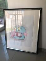 Herman Brood originele tekening vliegtuig, Antiek en Kunst, Ophalen of Verzenden