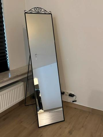 Ikea staande spiegel, staande spiegel zwart