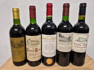 5x Saint-Emilion (10€/fles) beschikbaar voor biedingen
