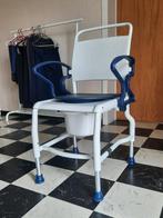 Toilet stoel met emmer, Huis en Inrichting, Stoelen, Ophalen, Zo goed als nieuw, Metaal, Eén