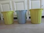 set opbergtonnen / 3 stuks / plastic ton, Enlèvement, Utilisé