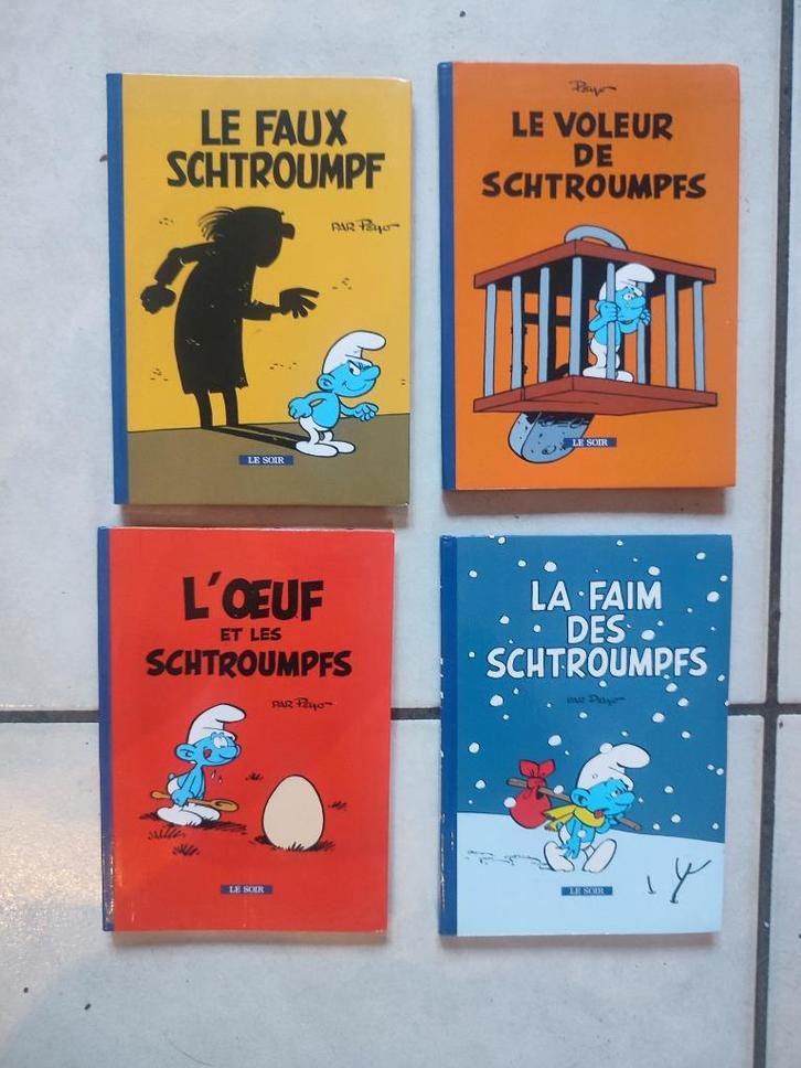 Les schtroumpfs : 4 mini-formats/édition exclusive "Le Soir", Boeken, Stripverhalen, Nieuw, Complete serie of reeks, Ophalen of Verzenden
