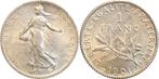 1 Franc semeuse 1901 5g Zilver munt, Frankrijk, Zilver, Ophalen of Verzenden