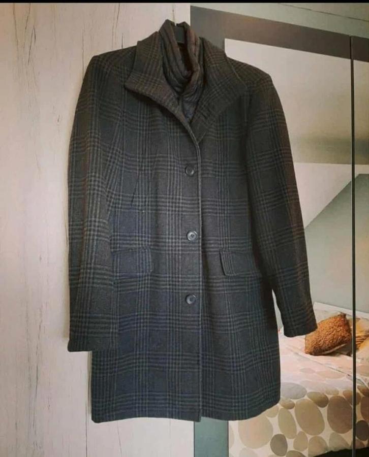 Manteau T.48  " Angelo litrico ", Kleding | Heren, Jassen | Winter, Zo goed als nieuw, Maat 48/50 (M), Grijs, Verzenden