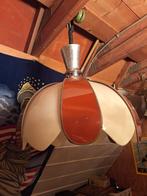 retro vintage hanglamp in rood:witte verharde plastiek, Collections, Rétro, Enlèvement, Maison et Meubles