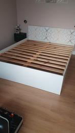 tweepersoonsbed, Huis en Inrichting, Slaapkamer | Bedden, Ophalen, Wit, Tweepersoons, Zo goed als nieuw