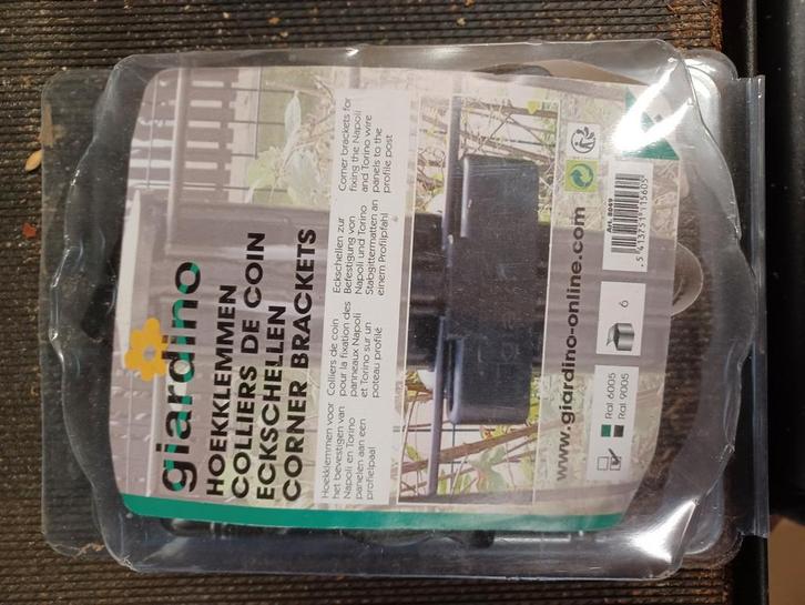 Giardino hoekklemmen draadpanelen zwart, Telecommunicatie, Mobiele telefoons | Hoesjes en Screenprotectors | Apple iPhone, Nieuw