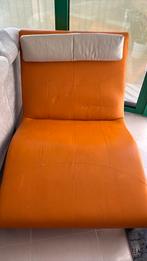 Luxe Escapade ligstoel – oranje leer, Ophalen, Leer