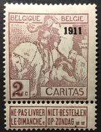 1911.CARITAS. 1911.2c. MONTALD. Gekeurd., Kunst, Ophalen of Verzenden, Orginele gom, Postfris