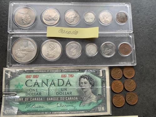 Devise AMERIQUES: 32 pièces + 1 billet: USA, CA, Mexique, .., Postzegels en Munten, Munten | Amerika, Losse munt, Ophalen of Verzenden