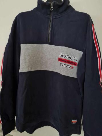 Très beau pull de marque Super Dry. Taille XL, Envoi, Comme neuf, Bleu, Superdry