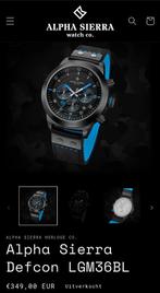 Alpha Sierra horloge limited edition, Overige merken, Overige materialen, Leer, Polshorloge