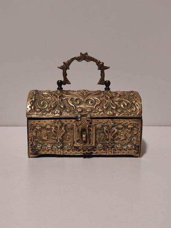 Bronzen sieraden kistje van Erhard en sohne, Antiek en Kunst, Antiek | Brons en Koper, Brons, Ophalen of Verzenden