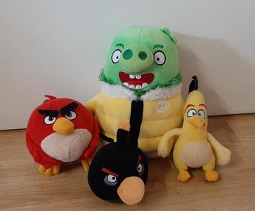 4 knuffels/pluche Disney Angry Birds(als geheel of per stuk) beschikbaar voor biedingen