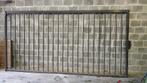 Enkele vleugel hekwerk 3730b X 1900h, Enlèvement, Utilisé, Fer, Clôture barrée