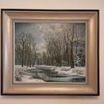 Sneeuwlandschap - Schilderij Frans PEREBOOM (1897-1969), Ophalen