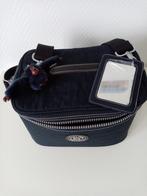 Kipling Beautycase Blauw met aapje en spiegel, Softcase, Blauw, Ophalen of Verzenden, Zo goed als nieuw