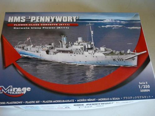 HMS PENNYWORT  1/350 MIRAGE HOBBY, Hobby en Vrije tijd, Modelbouw | Boten en Schepen, Nieuw, 1:200 of kleiner, Overige merken