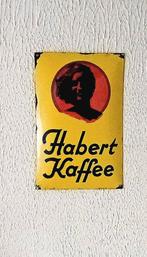 plaque emaillee BOMBEE HABERT KAFFEE, Enlèvement ou Envoi, Utilisé, Panneau publicitaire