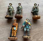 5 soldaten WO2 - zie omschrijving, Verzamelen, Militaria | Tweede Wereldoorlog, Ophalen of Verzenden