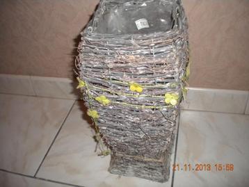 Hoge rietenmand voor .... - rietendraagmand beschikbaar voor biedingen