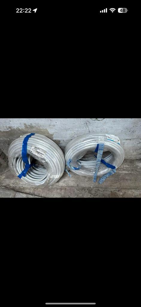 2x 100m Flexkabel 3G4 – H07V-U – 20 mm –NIEUW – Krachtstroom, Doe-het-zelf en Bouw, Elektriciteit en Kabels, Zo goed als nieuw