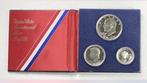 USA: Bicentenial silver proofset 1976 - 3 zilveren munten in, Postzegels en Munten, Munten | Amerika, Setje, Zilver, Verzenden